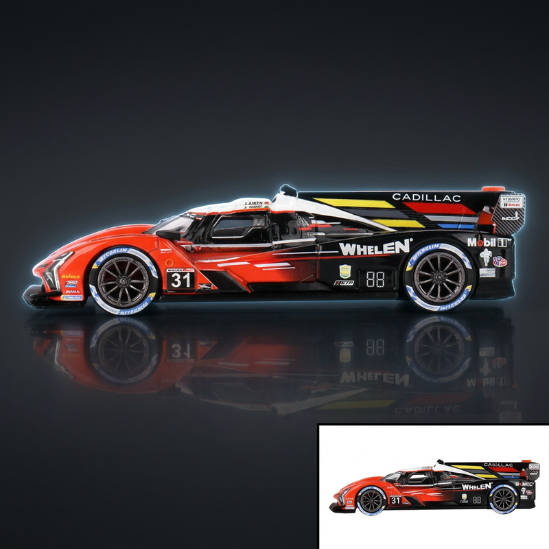 Mini GT 1:64 Cadillac V-Series.R #31 Jack Aitken - Pipo Derani - Alexander Sims Whelen Engineering Racing Winner IMSA 12 Hours of Sebring