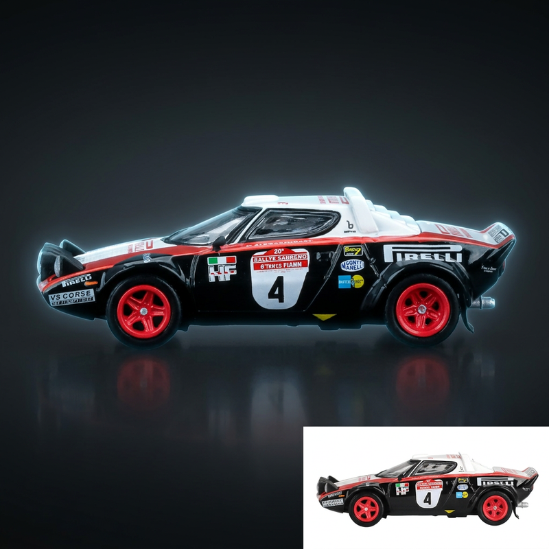 Mini GT 1:64 Lancia Stratos HF #4 Rally Sanremo Winner (1978)