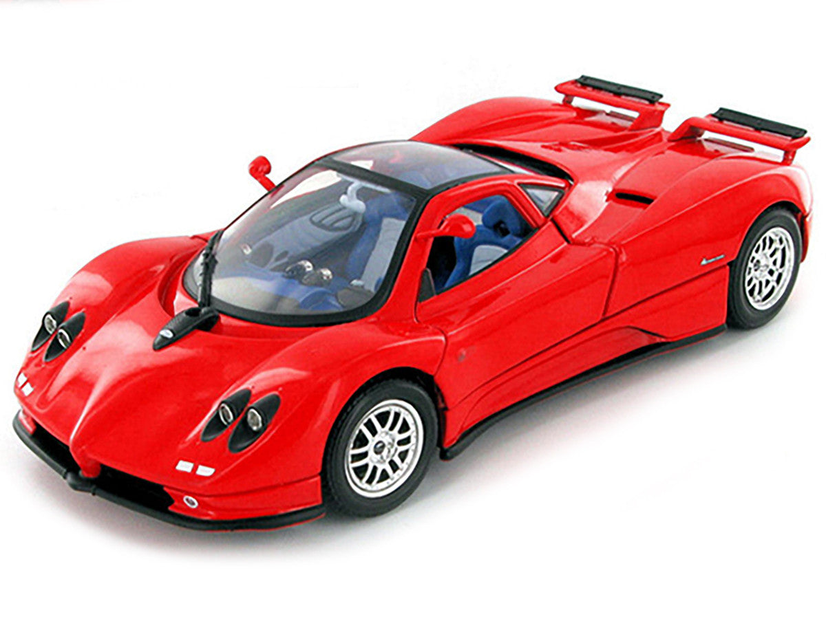 Pagani Zonda C12 Red 1/18 Diecast Model Car by Motormax-0