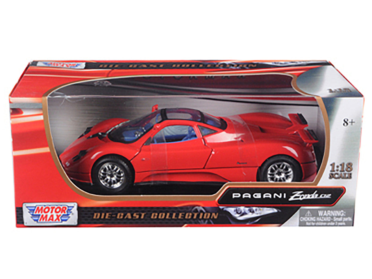 Pagani Zonda C12 Red 1/18 Diecast Model Car by Motormax-1