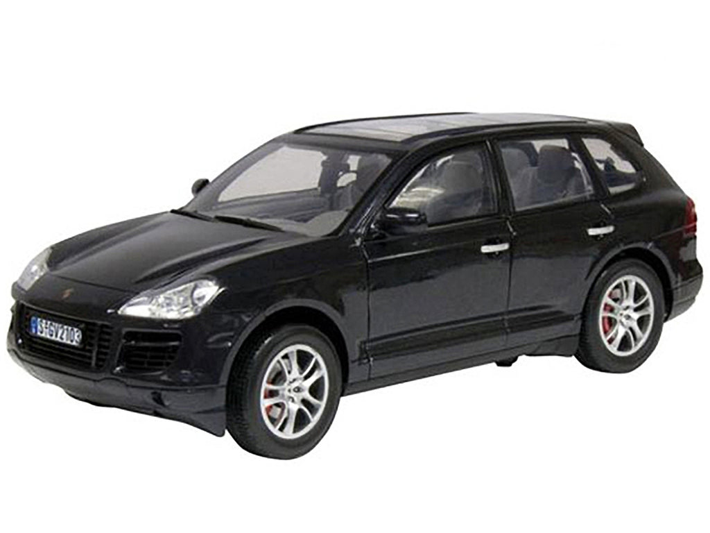 2008 Porsche Cayenne Turbo Metallic Black 1/18 Diecast Model Car by Motormax-1