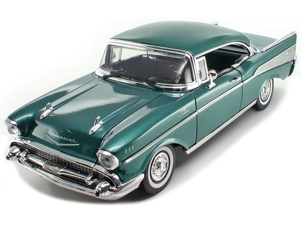 1957 Chevrolet Bel Air Hard Top Green 1/18 Diecast Model Car by Motormax-1