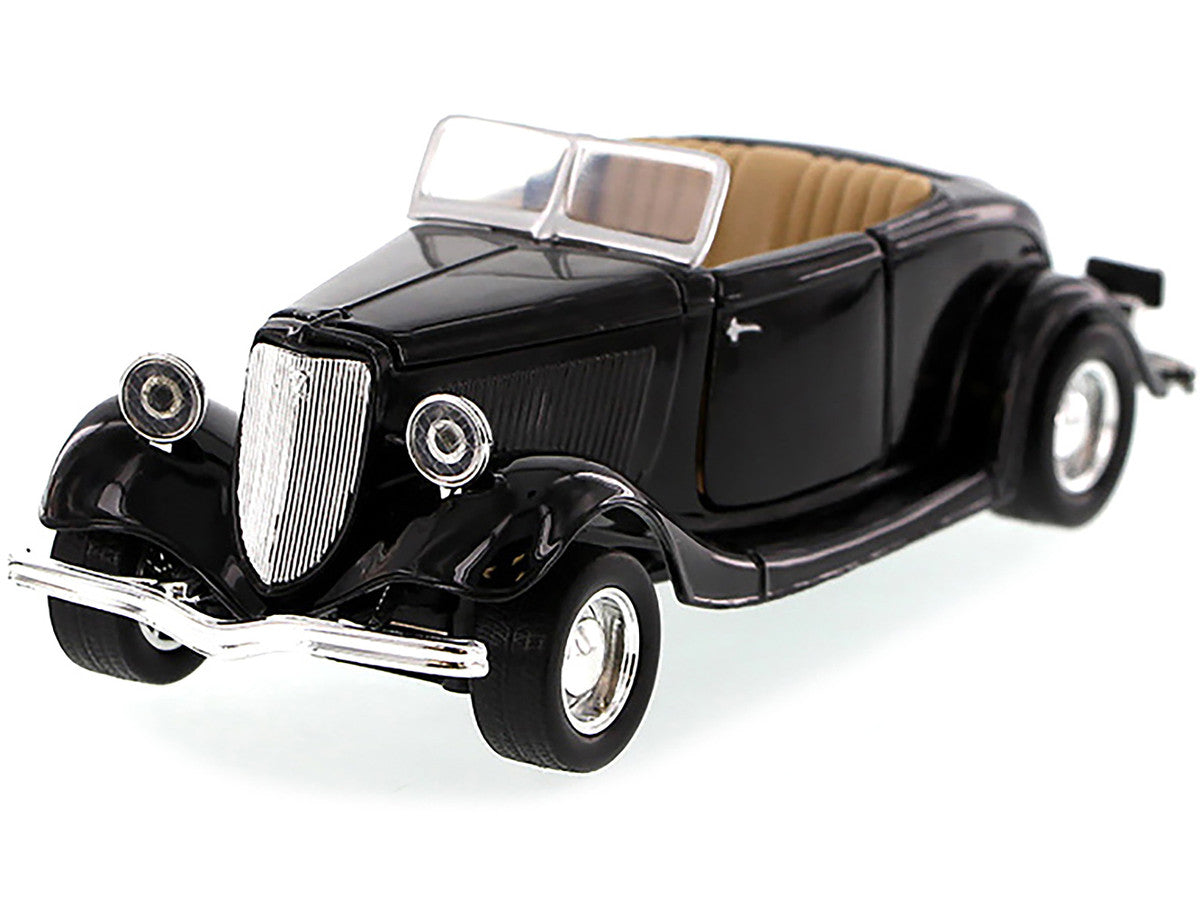 1934 Ford Coupe Convertible Black 1/24 Diecast Model Car by Motormax-1