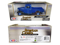 1937 Ford Pickup Truck Blue Metallic and Black "American Classics" 1/24 Diecast Model Car by Motormax-0