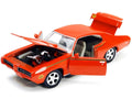 1969 Pontiac GTO Judge Orange with Stripes 1/24 Diecast Model Car by Motormax-0