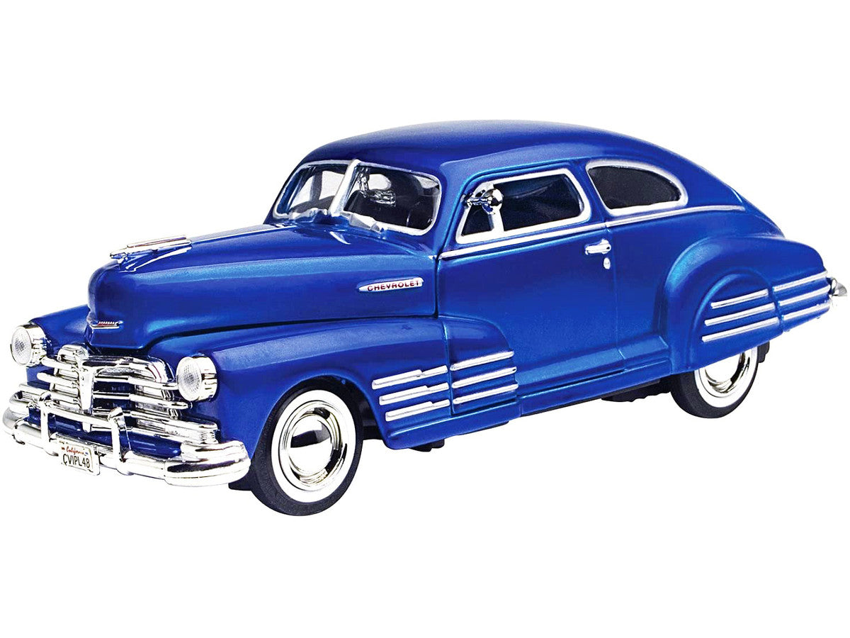 1948 Chevrolet Aerosedan Fleetline Blue 1/24 Diecast Model Car by Motormax-1