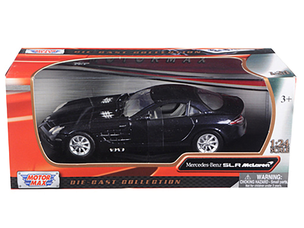 Mercedes Mclaren SLR Metallic Black 1/24 Diecast Model Car by Motormax-2