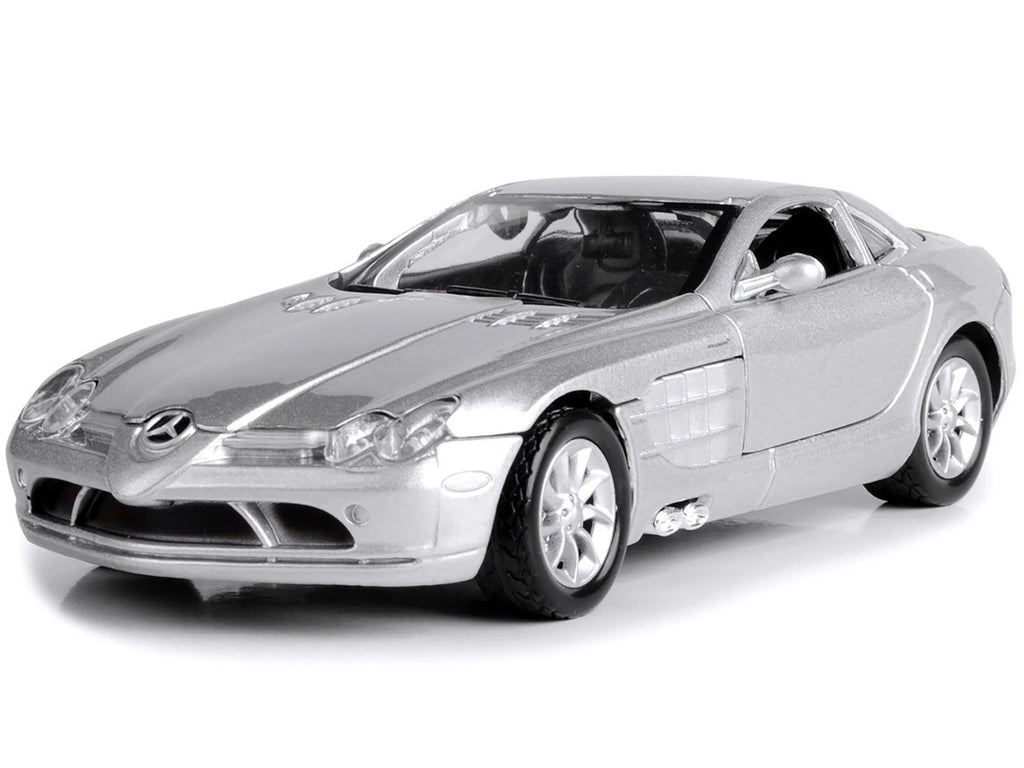 Mercedes McLaren SLR Silver 1/24 Diecast Model Car by Motormax-1