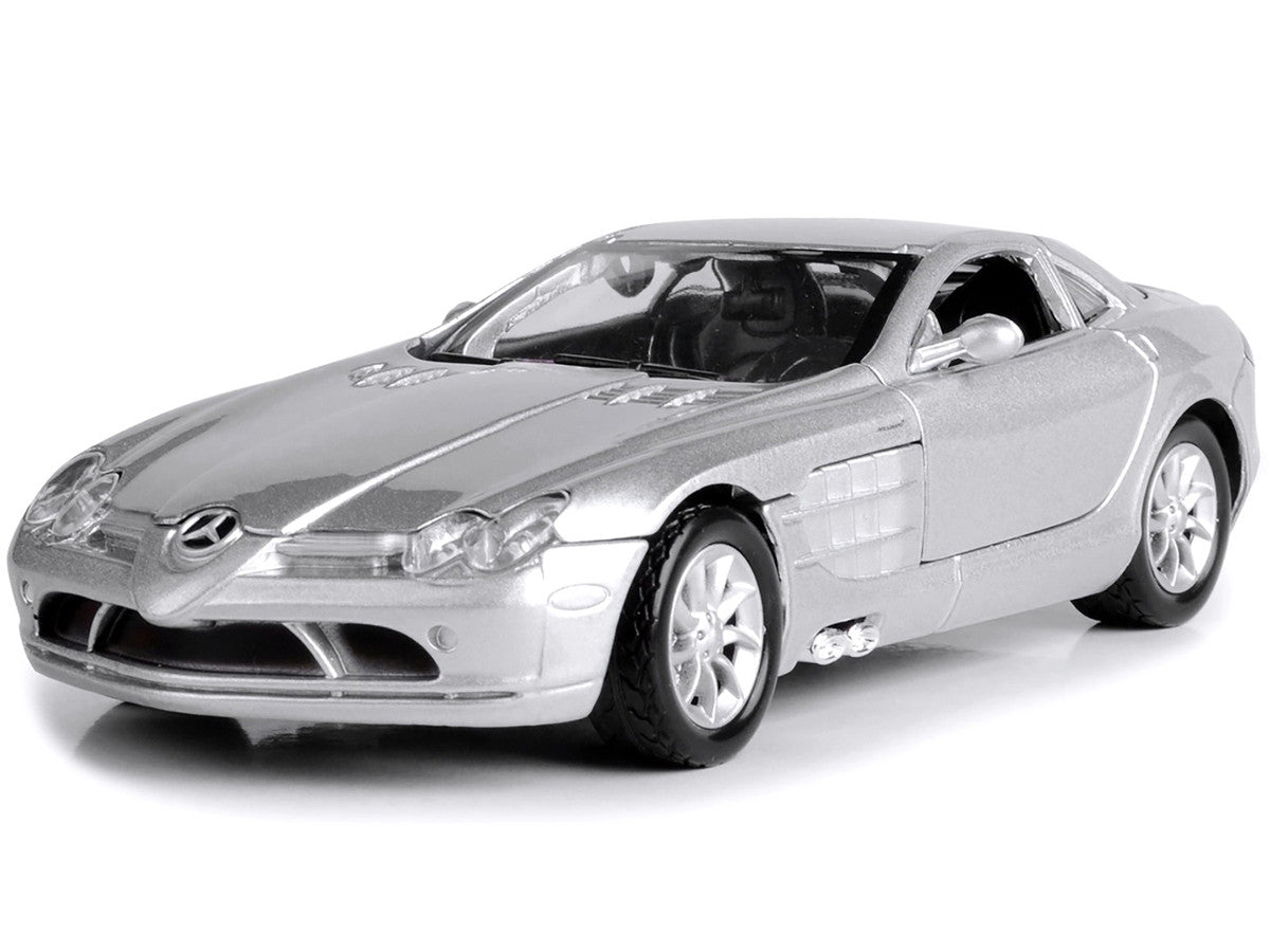 Mercedes McLaren SLR Silver 1/24 Diecast Model Car by Motormax-1