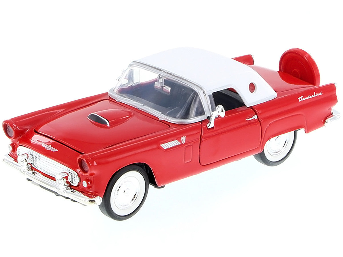 1956 Ford Thunderbird Red 1/24 Diecast Car Model by Motormax-1