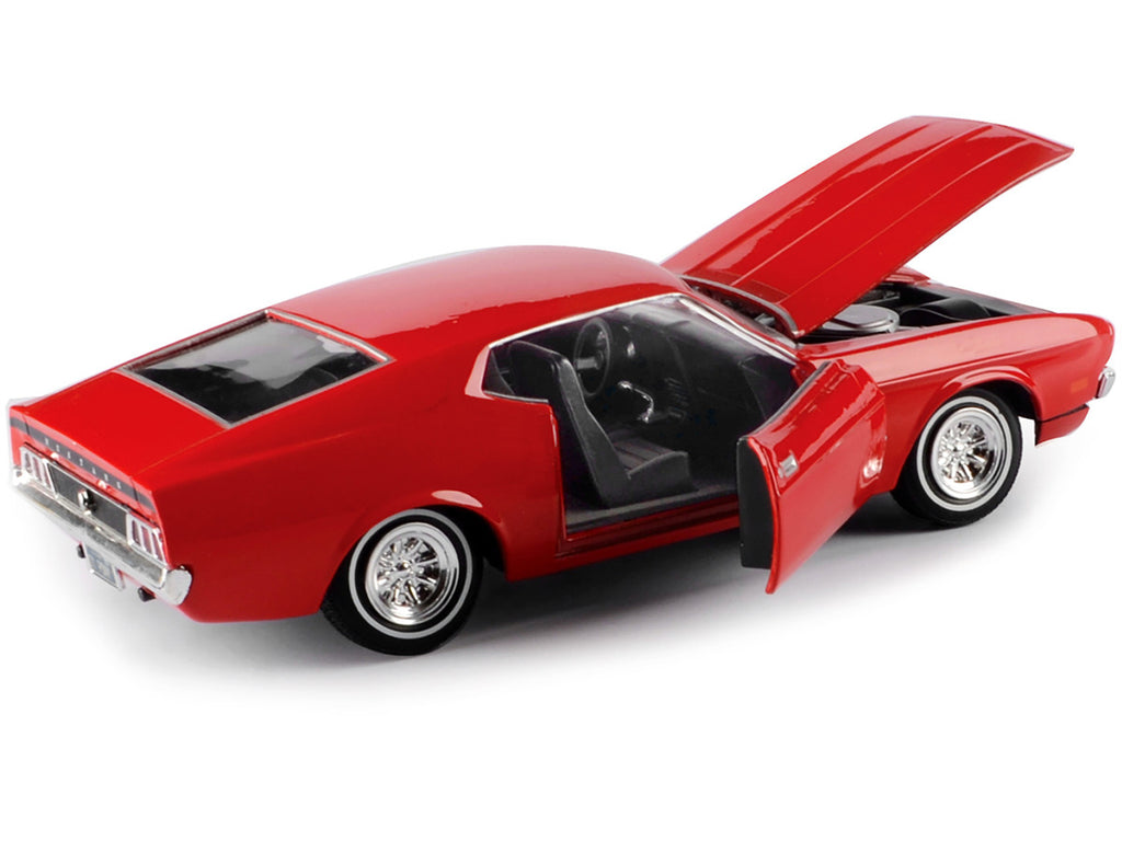 1971 Ford Mustang Sportsroof Red 1/24 Diecast Model Car by Motormax-1