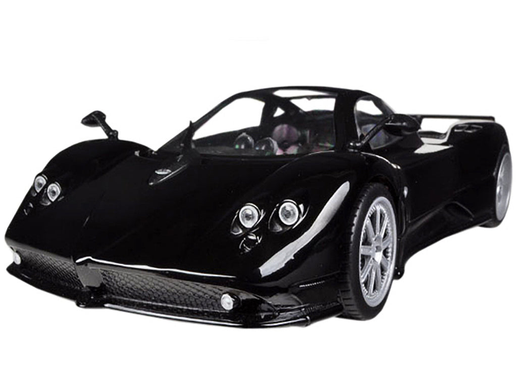 Pagani Zonda F Black 1/18 Diecast Car Model by Motormax-1