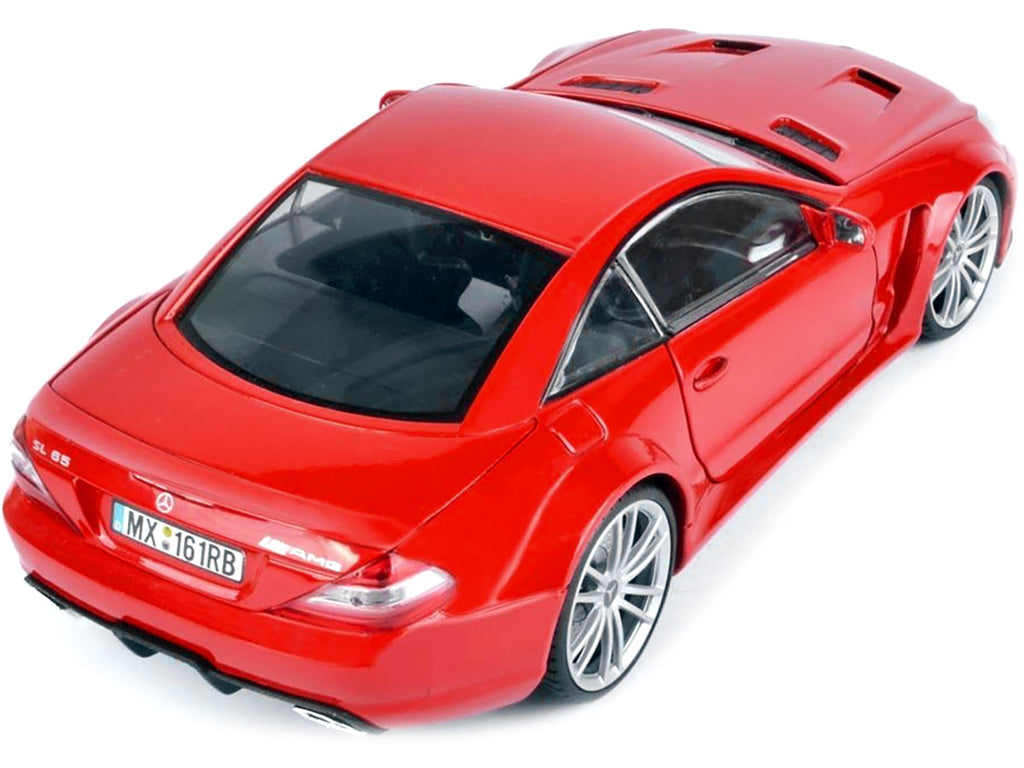 Mercedes SL65 AMG Black Series (R230) Red 1/18 Diecast Model Car by Motormax-2