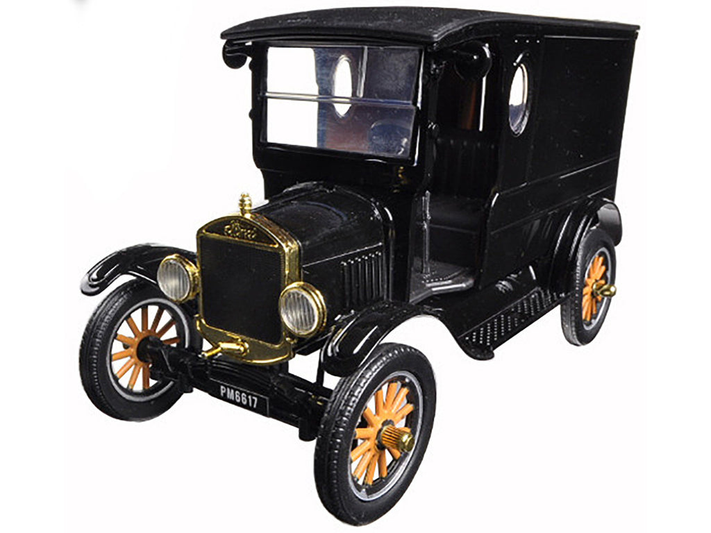 1925 Ford Model T Paddy Wagon Black 1/24 Diecast Model Car by Motormax-1