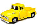 1955 Ford F-100 Pickup Truck Yellow 1/24 Diecast Model Car by Motormax-0