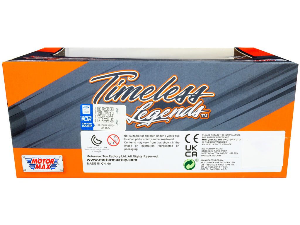 McLaren Senna Gray Metallic and Black "Timeless Legends" 1/24 Diecast Model Car by Motormax-1