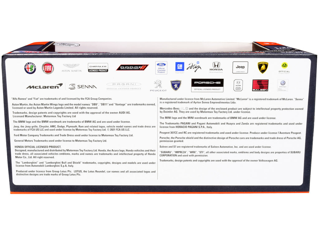 2020 Chevrolet Corvette C8 Stingray Blue with Silver Racing Stripes "Timeless Legends" 1/24 Diecast Model Car by Motormax-2