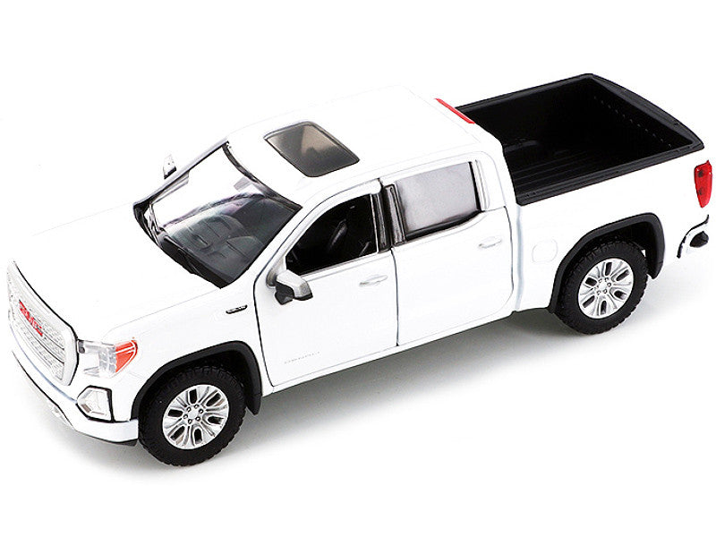 2019 GMC Sierra 1500 Denali Crew Cab Pickup Truck with Sunroof White "Timeless Legends" Series 1/24-1/27 Diecast Model Car by Motormax-1