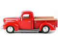 1940 Ford Pickup Truck Red 1/24 Diecast Model Car by Motormax-0