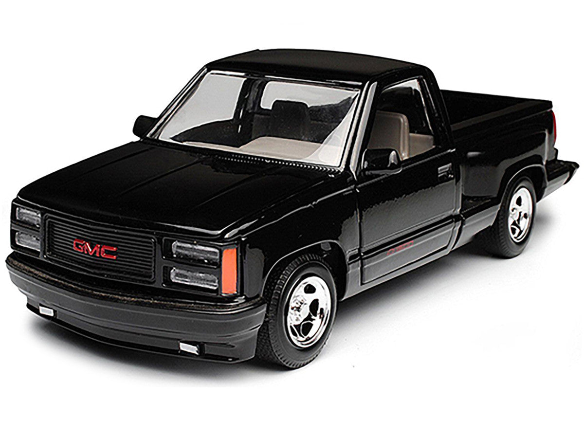 1992 GMC Sierra GT Black Pickup Truck 1/24 Diecast Model by Motormax-0