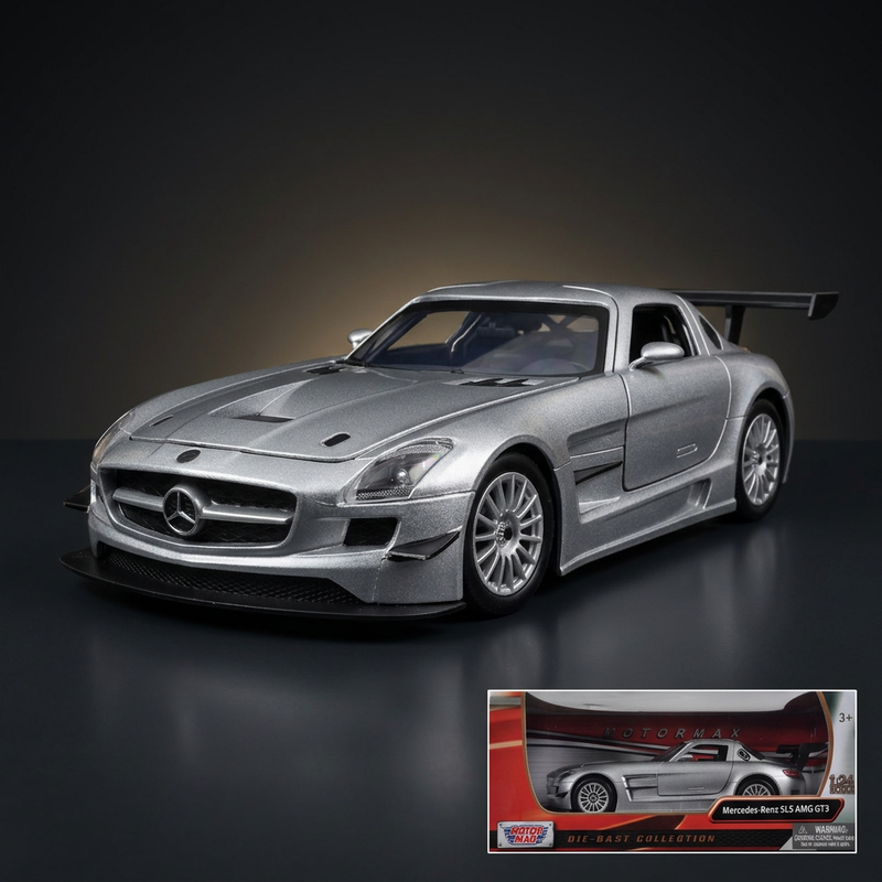 Motormax 1:24 Mercedes SLS AMG GT3 Silver