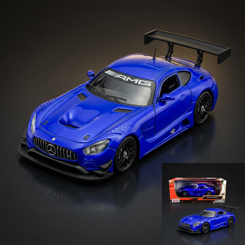 Motormax 1:24 Mercedes AMG GT3 Bright Blue