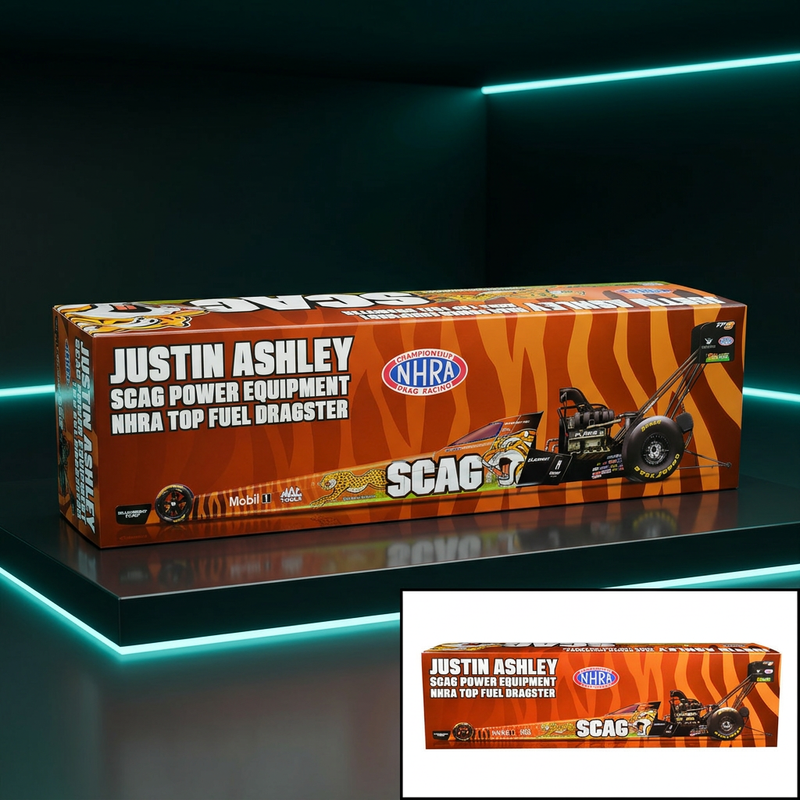 Auto World 1:24 Justin Ashley #TF3 SCAG Dragster – 2026