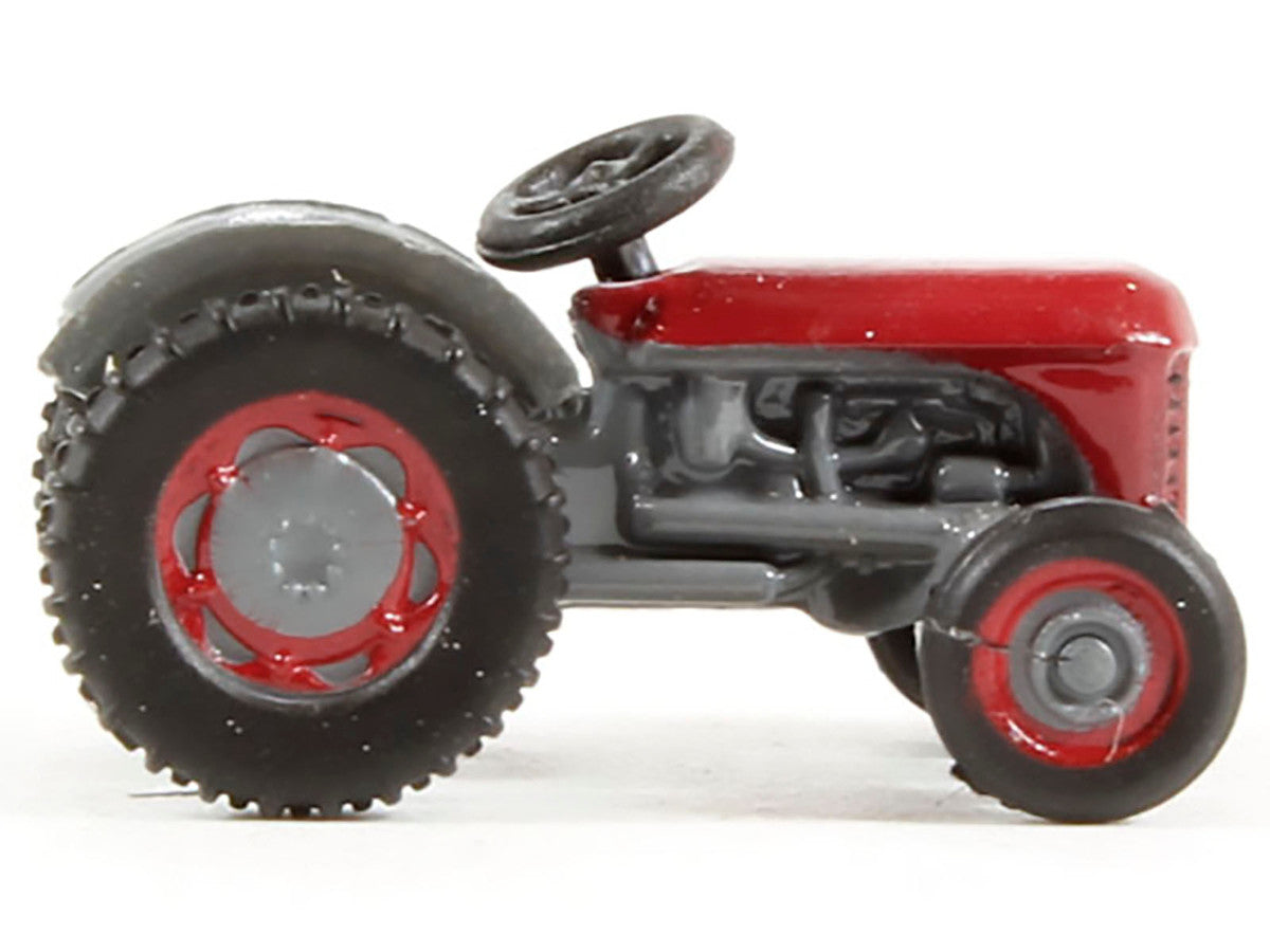 Ferguson Tractor Red and Gray 1/148 (N) Scale Diecast Model Car by Oxford Diecast-1