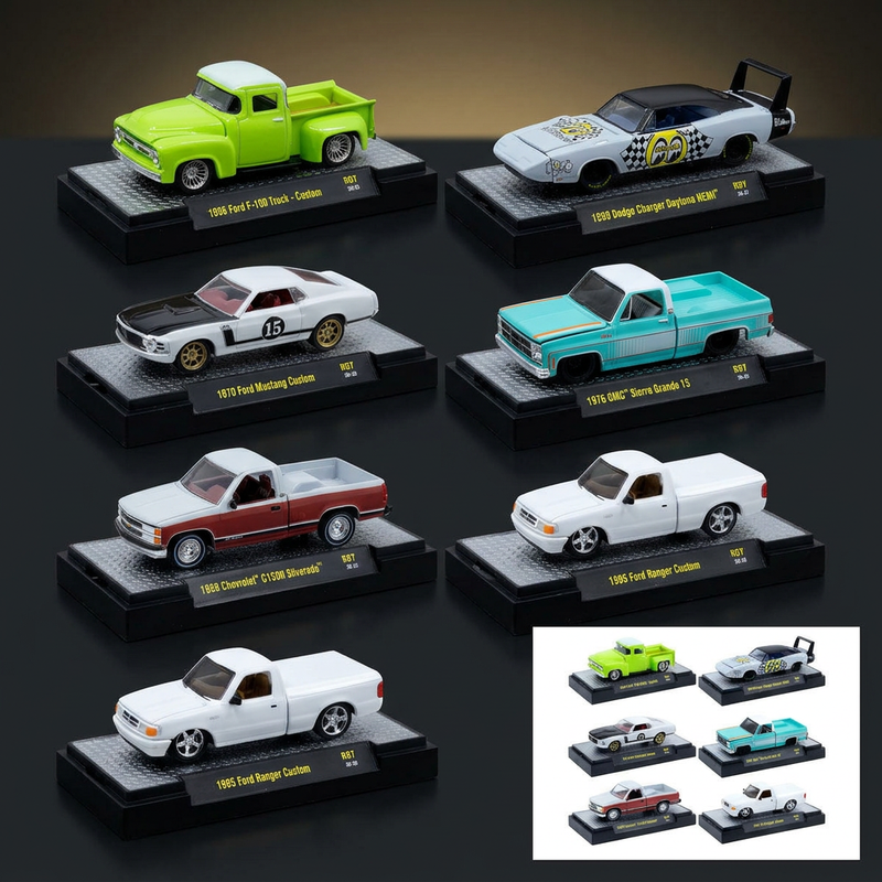 M2 Machines 1:64 Auto Meets 6-Car Set – Release 97
