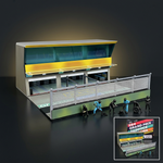 American Diorama 1:64 Grand Prix Paddock – Team Black, LED & 6 Figures