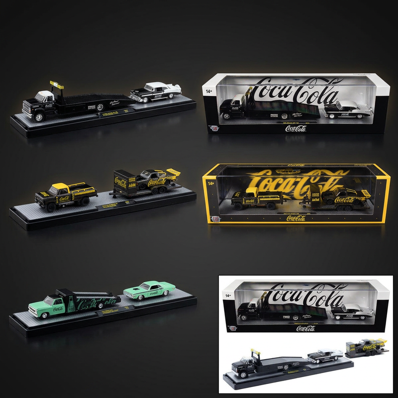 M2 Machines 1:64 Auto Haulers Coca-Cola 3-Piece Set – Release 48
