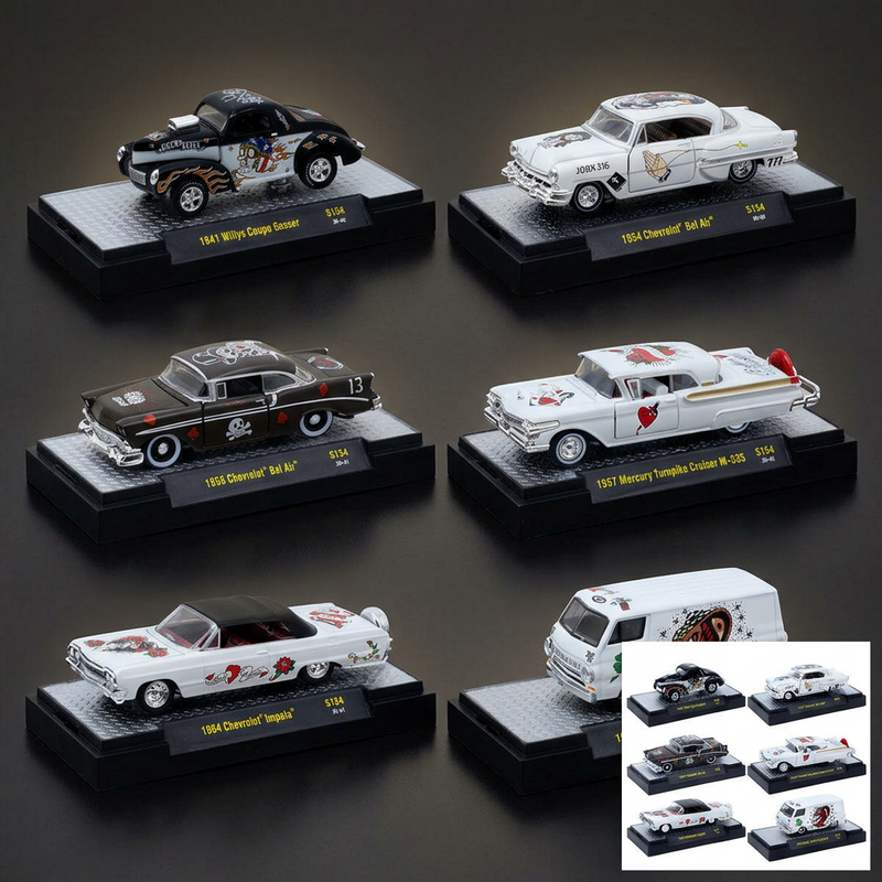 M2 Machines 1:64 Auto-Thentics 6-Piece Set – Release S154
