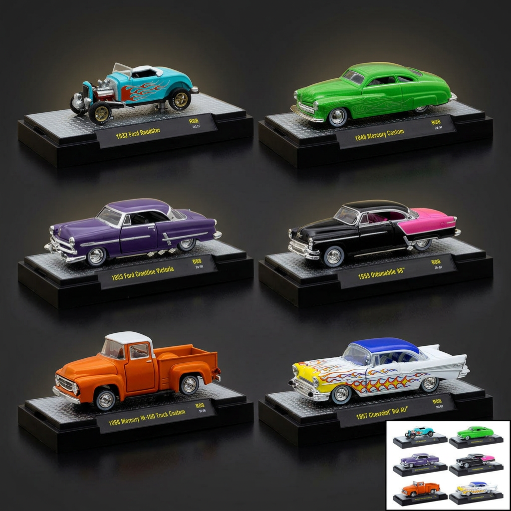 M2 Machines 1:64 Auto Meets 6-Car Set – Release 88