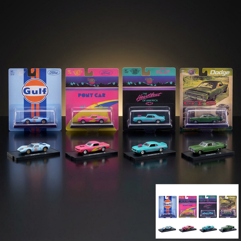 M2 Machines 1:64 Auto-Drivers 4-Piece Set – Release S07