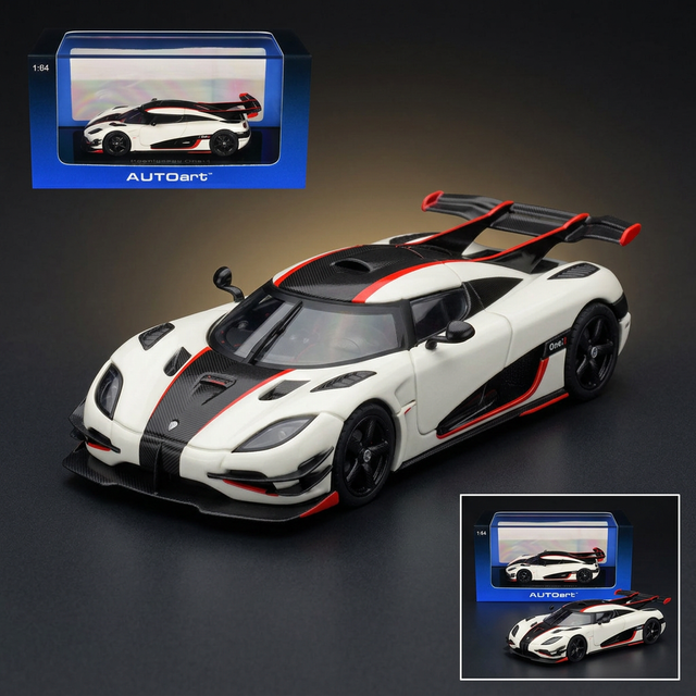 AUTOart 1:64 Koenigsegg One:1 – Pebble White