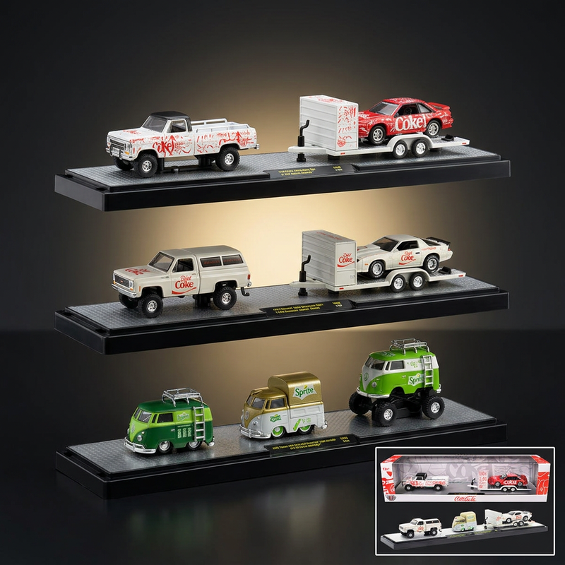 M2 Machines 1:64 Auto Haulers Soda 3-Piece Set – Release 39