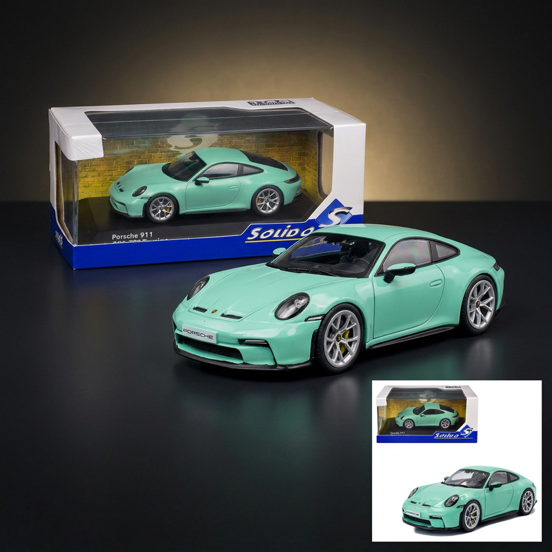 2023 Porsche 911 (992) GT3 Touring Mint Green 1/43 Diecast Model Car by Solido