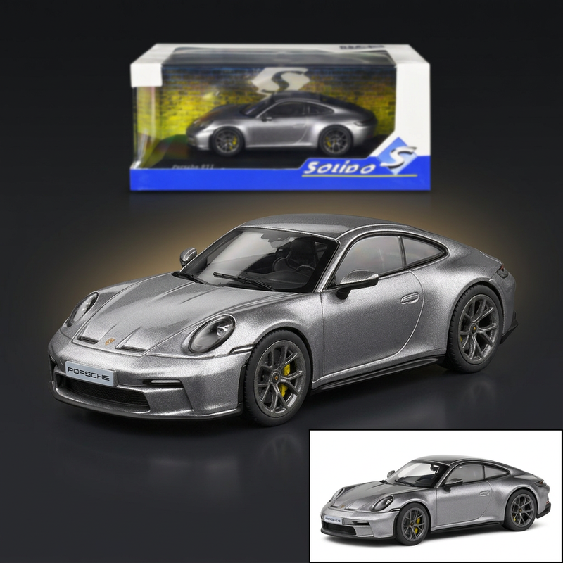 Porsche 911 (992) GT3 Touring GT Silver Metallic 1/43 Diecast Model Car by Solido