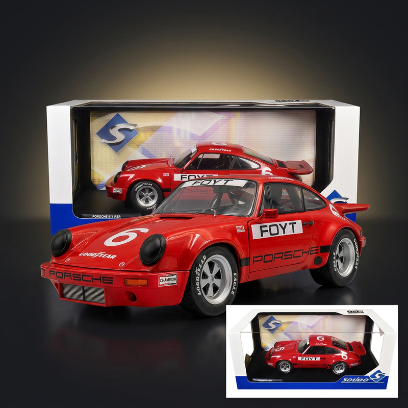 Porsche 911 IROC #6 A.J. Foyt "International Race of Champions" (1974) 1/18 Diecast Model Car by Solido