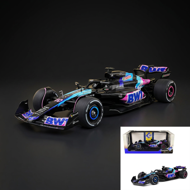 Alpine A524 Presentation Edition "BWT" "Formula One F1 World Championship" (2024) "Competition" Series 1/18 Diecast Model Car by Solido
