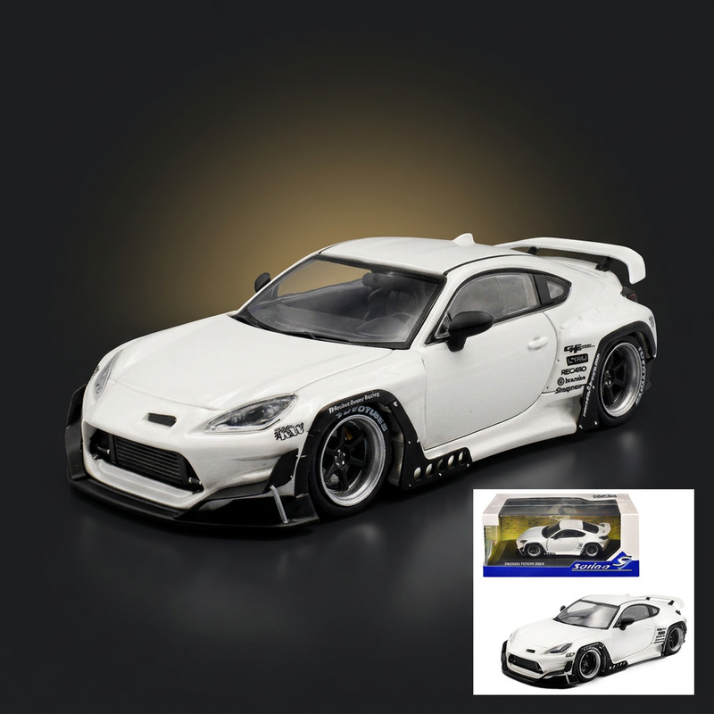 2022 Toyota Pandem GR86 White Metallic 1/43 Diecast Model Car by Solido