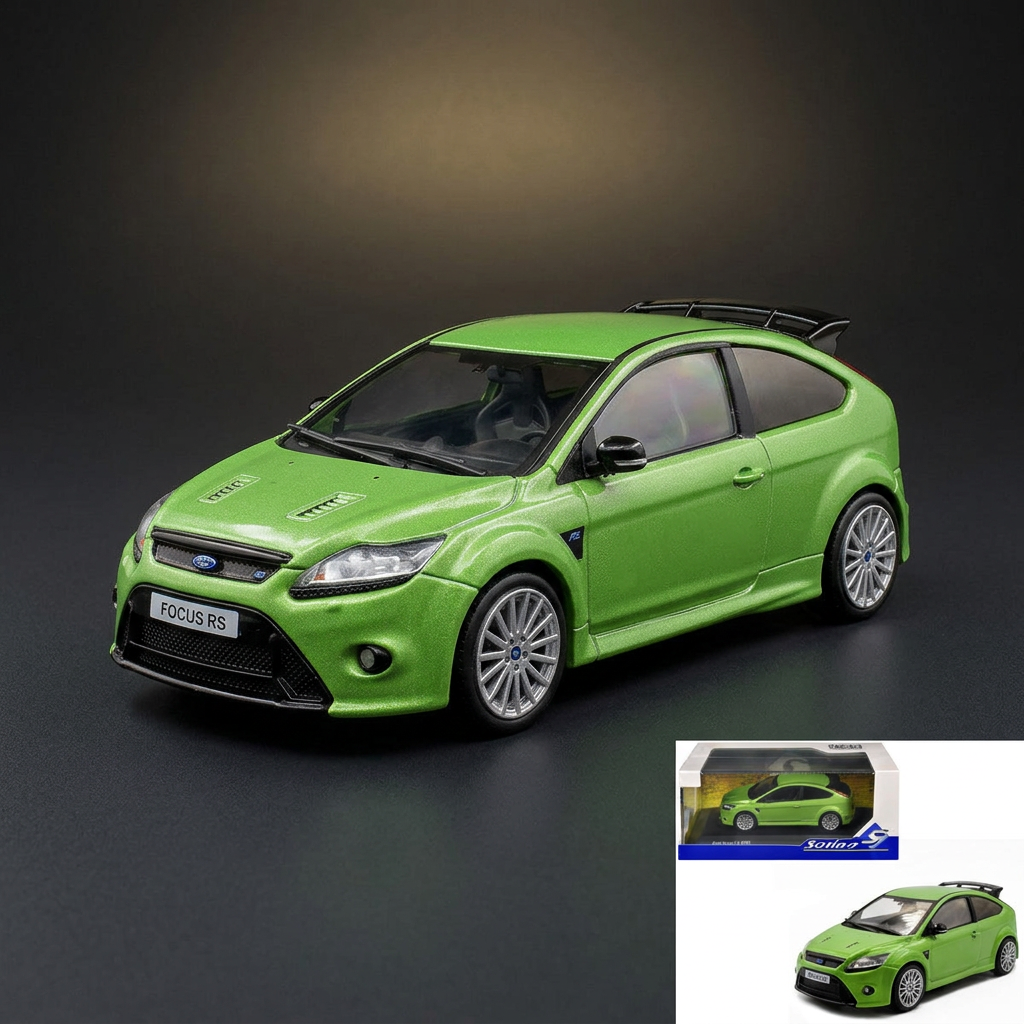2010 Ford Focus MKII RS Ultimate Green Metallic 1/43 Diecast Model Car by Solido