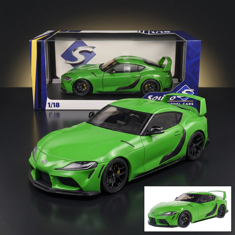 2023 Toyota GR Supra "StreetFighter" Green 1/18 Diecast Model Car by Solido