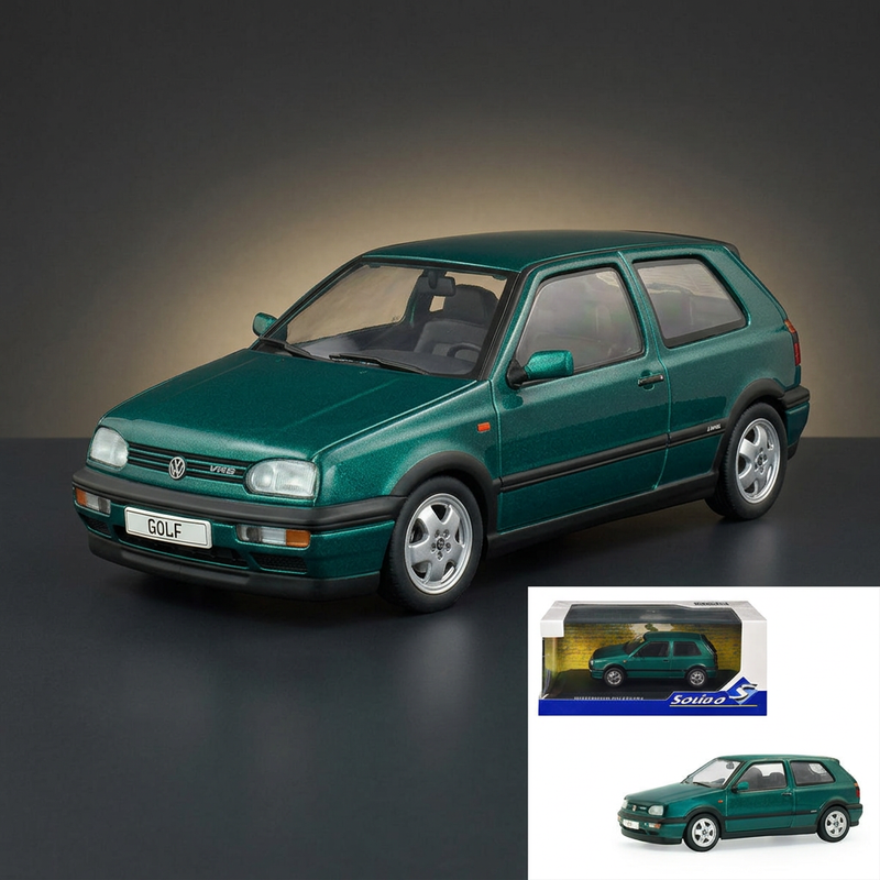 1994 Volkswagen Golf MKIII VR6 Dragon Green Pearl 1/43 Diecast Model Car by Solido