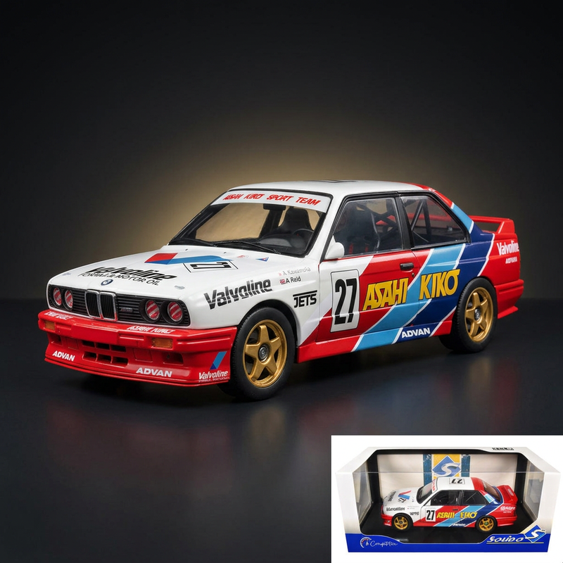 BMW E30 M3 #27 Atsushi Kawamoto - Anthony Reid "Japanese Touring Car Championship" (1986) "Competition" Series 1/18 Diecast Model Car by Solido