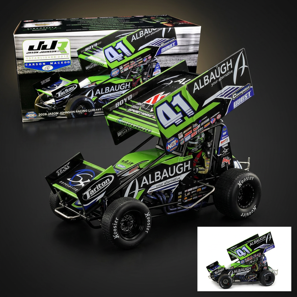 ACME 1:18 Winged Sprint Car #41 Carson Macedo Albaugh Jason Johnson Racing (2026)
