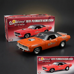 ACME 1:18 1970 Plymouth HEMI Cuda Sun Kissed – Sox & Martin, Orange
