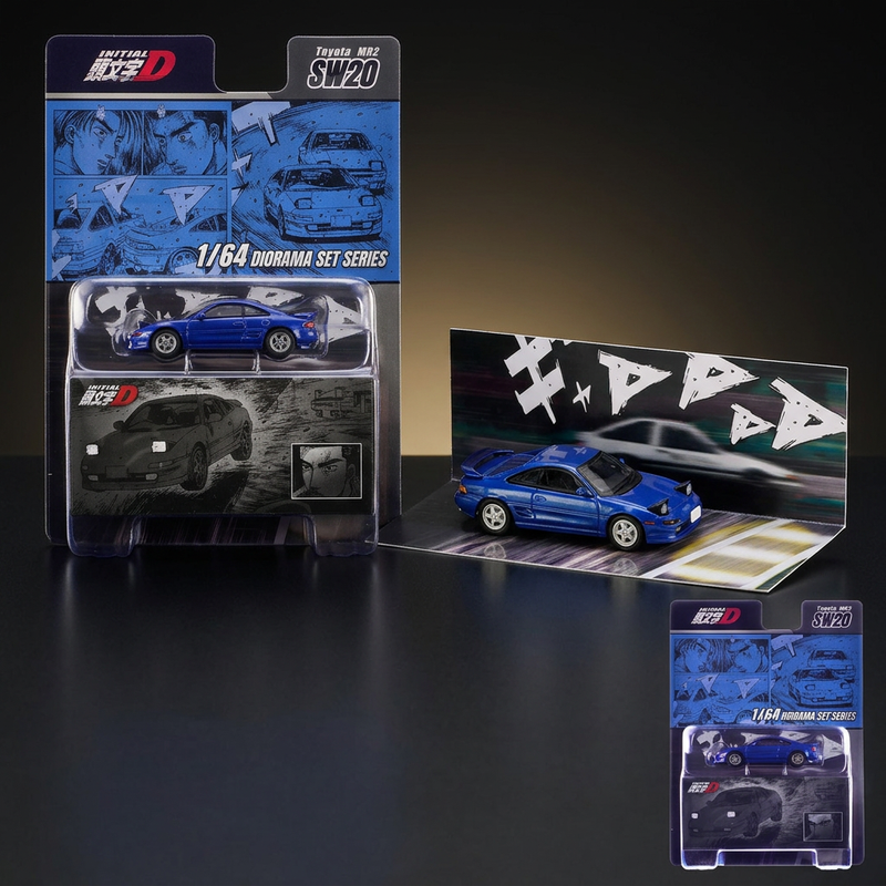Hobby Japan 1:64 Initial D Toyota MR2 SW20 Diorama – Kai vs Takumi