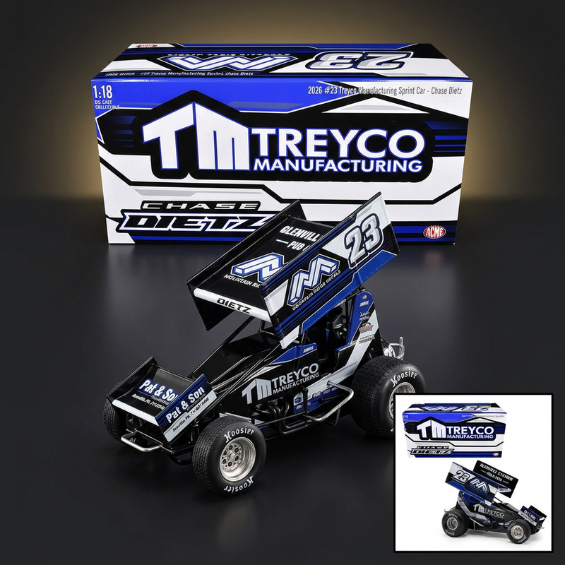 ACME 1:18 2026 Sprint Car #23 Chase Dietz – Treyco