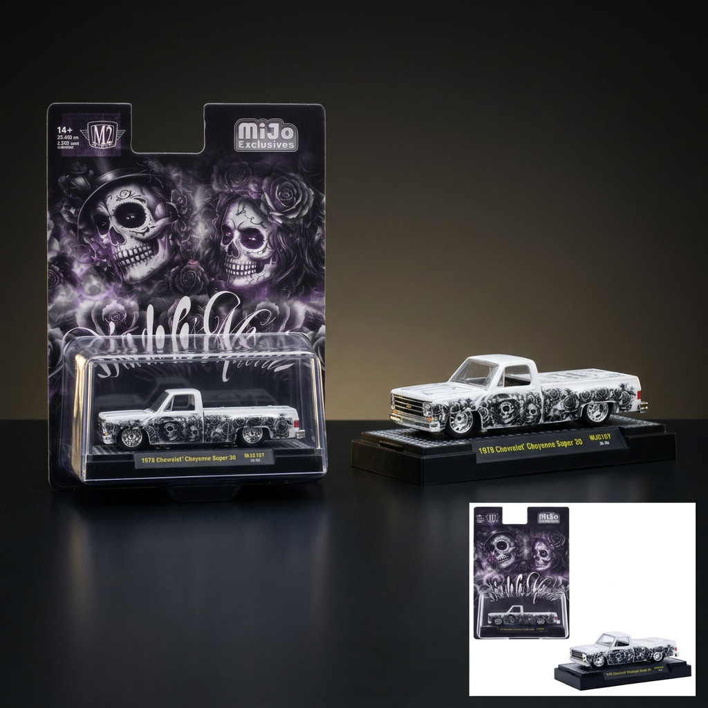 M2 Machines 1:64 1978 Chevrolet Cheyenne Super 30 – Dia De Los Muertos